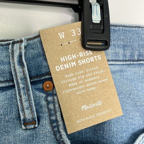 NWT Madewell High-RIse Denim Shorts - Picture 3 of 11